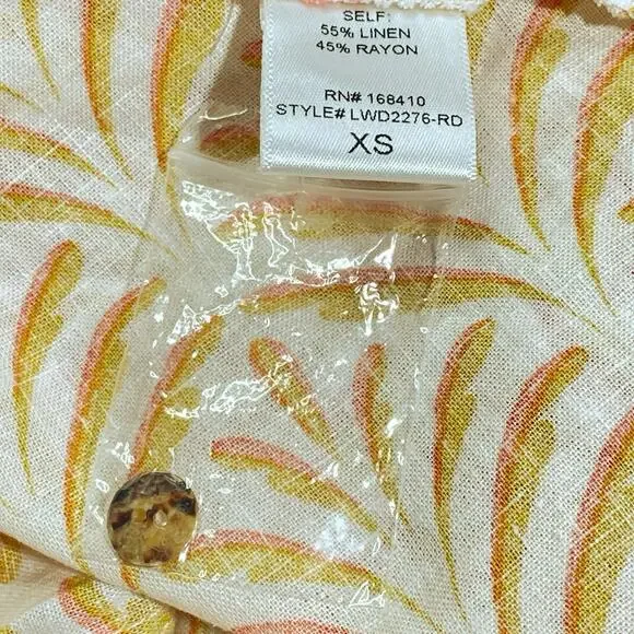 Aura The Label NWOT Linen Blend Mini Dress Size XS - Picture 5 of 5